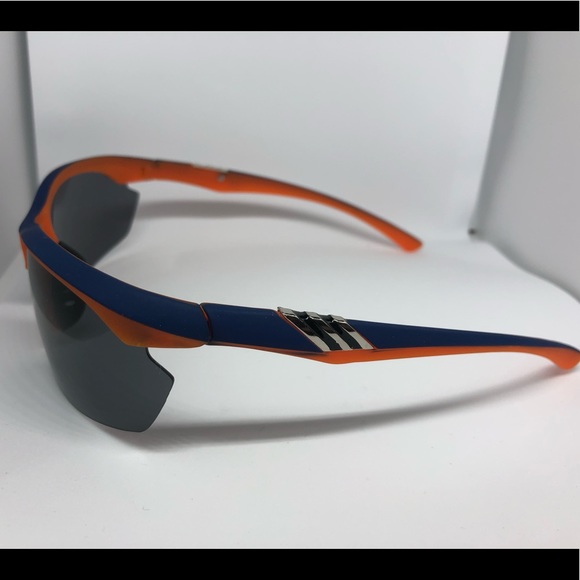 🛍 Sporty Sunglasses Orange and Blue RARE - Picture 3 of 7